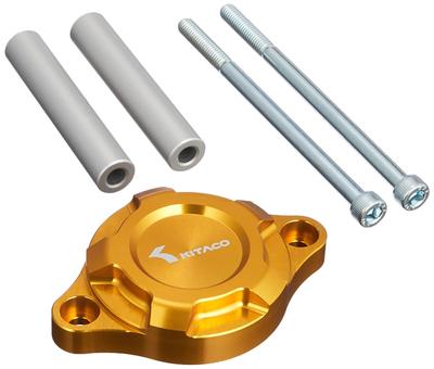 KITACO Starter Motor Cover for Grom Monkey 125 and Dax 125 Part (Gold) (JC92), (JB03/JB05), (JB04/JB06) - Number 316-1452070