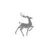 Elegant Gold Deer Brooch: High-End Metal Suit Accessory with Creative Design.