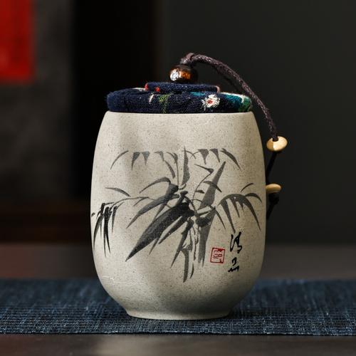 

Портативный керамический чайник для чая, толстый керамический герметичный чайник, коробка для упаковки чая, мини-горшок для хранения, чайный столик, аксессуары для украшения дома