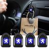 Mini Car Hooks Black Self Adhesive Invisible Hooks Interior Storage Holder For Peugeot 308 408 508 RCZ 208 3008 2008 206 207 108 406 407 408 206 207