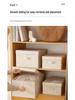 Tianshan Cotton & Linen Foldable Storage Box - Thickened, Washable Fabric for Bedroom Organization