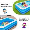 Pool Vinyl Pool for Use Heat Protection Water Play X 150 X 50 Children/Home (200 Cm, Blue)