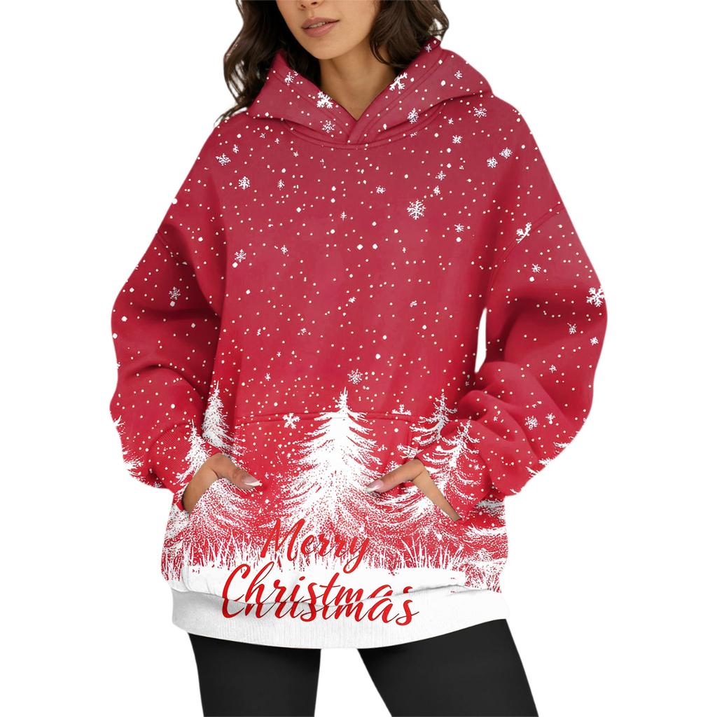 Women's Fashion Daily Versatile Casual Crewneck Sweatshirts Long Sleeve Printed Top Sweatshirts