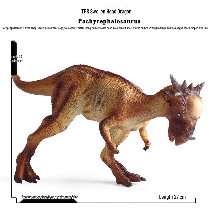 Swollen Head Dragon Dinosaur Toy: TPR Material Jurassic Model Figure for Children