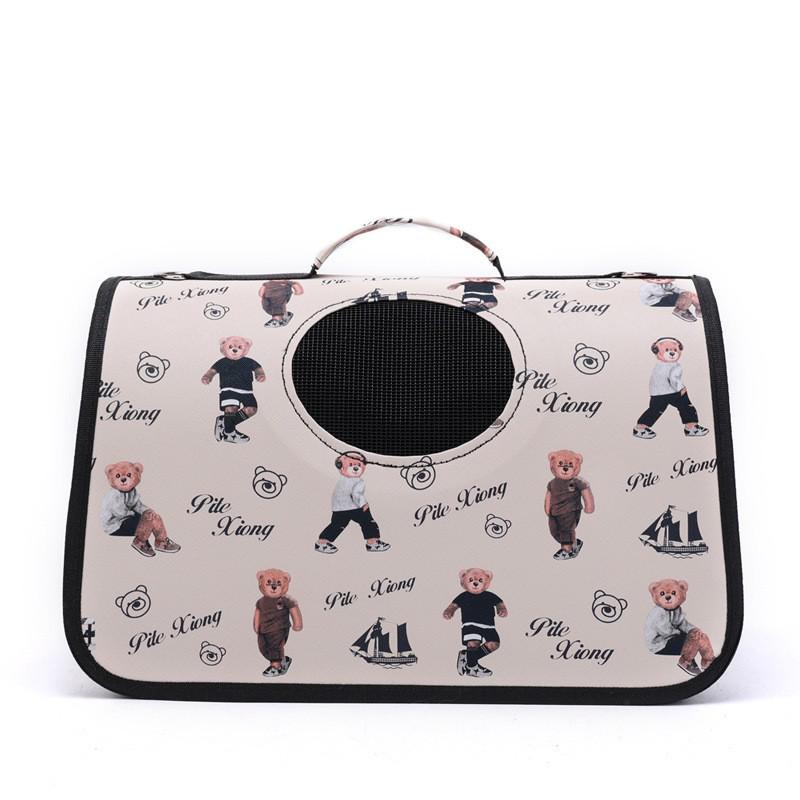 Portable Foldable Cat Carrier: Spacious, Breathable Pet Capsule for Travel