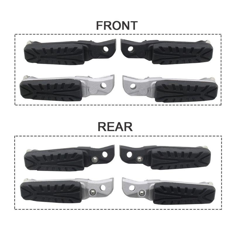 WO-Motorcycle Front Rear Footrest Foot Pegs Pedals For DUKE 125 200 250 390 19-24 RC125 RC200 RC390 Duke250 Duke390