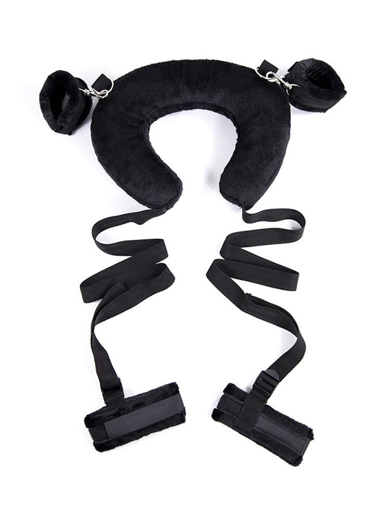 Cuscino Sesso Manette Gambe Aperte Set Giocattoli Sesso SM Polsino Restrittivo per Mani Polsini Gambe Divaricate Polsini Caviglie Attrezzatura Bondage Coppia Giochi per Adulti Giocattolo
