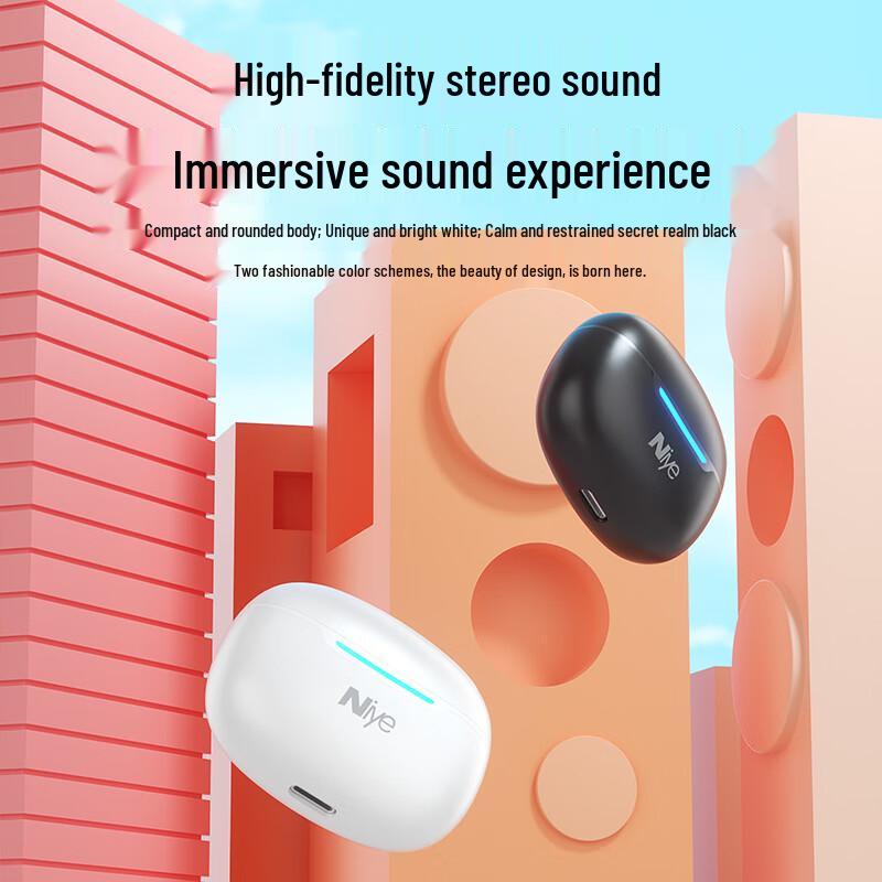 Niye F6 True Wireless Bluetooth 5.3 Half-in-ear Earbuds
