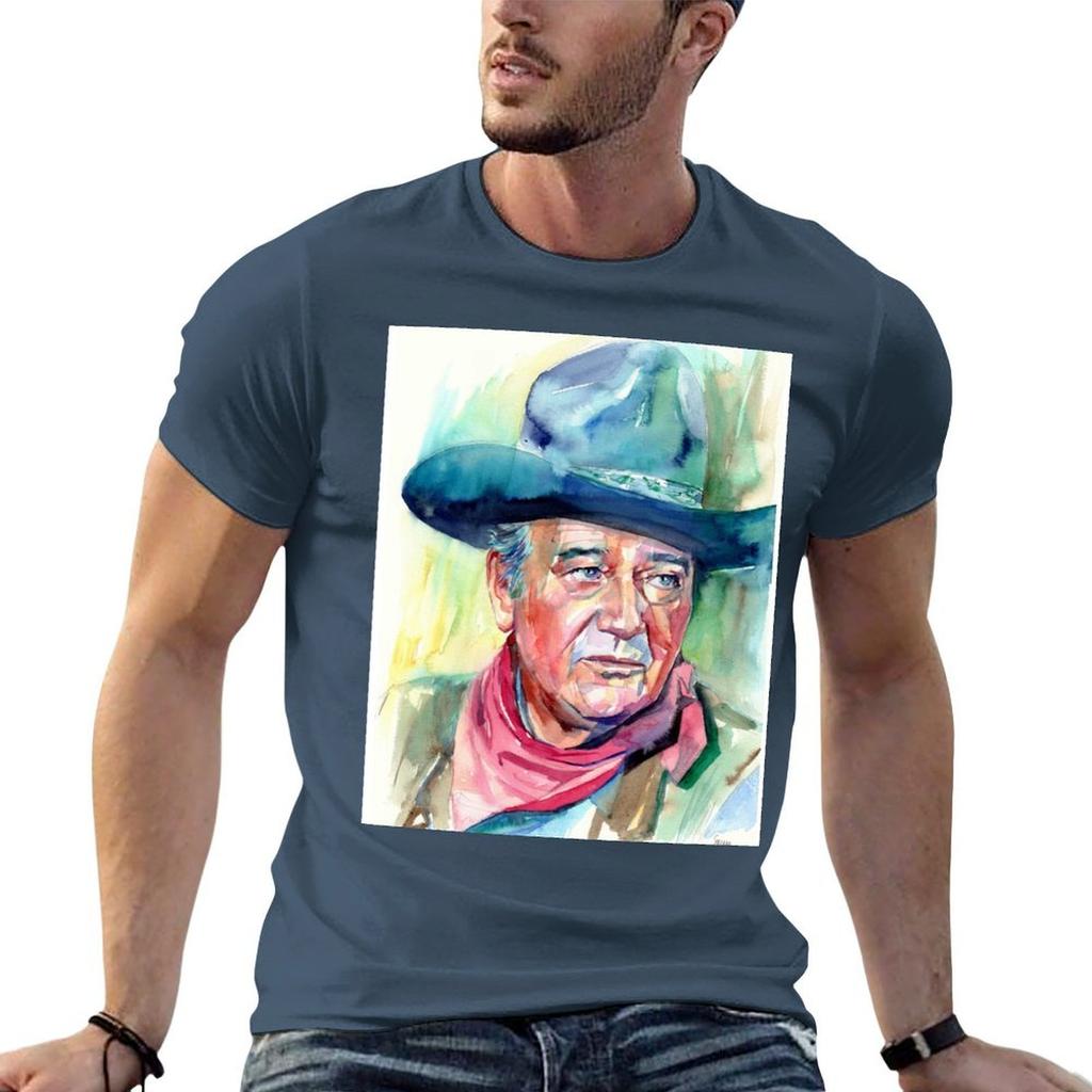 John Wayne Portrait TShirt AntiPerspiration Workout Top