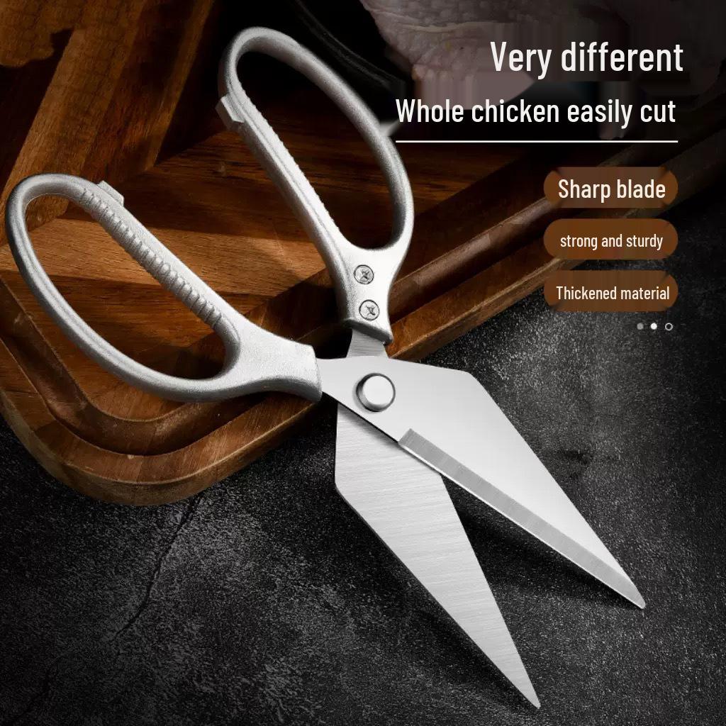 

Heavy-Duty Kitchen Scissors: Multi-functional Shears for Chicken, Duck, Fish, and Bones