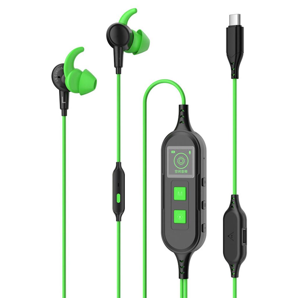 Game Earphone Sound Card With Microphone In Ear Corded Gaming Headphone Sound Equipment For Mobile Phone PC Desktop