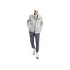 FILA Official Cotton Two-Piece Set Spring 2024 New Fashion Casual Stand Collar Windbreaker Jacket Men outerwear Fog-Gray F11M418901F-GY