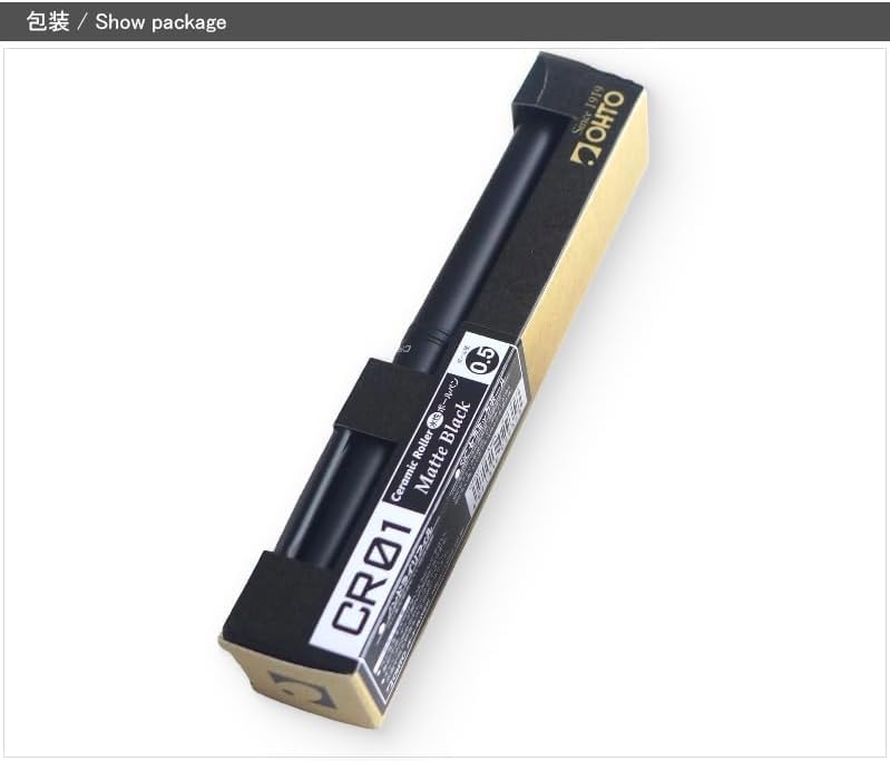 Rollerball Auto Matte Water-based Pen, CR01, Black, CR01-05-MBK