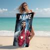 Personalized "Spider-Man Web Theme" Beach Towel Microfiber Beach Towel Thin Absorbent for Beach Swimming Yoga Bath Sports. 091057