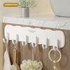 Coat Hook Wall Rack Hanger - Black Coat Rack with 6 Hooks Wall Hooks for Hanging Hat Key Bag Towel Wall Mount Coat Rack