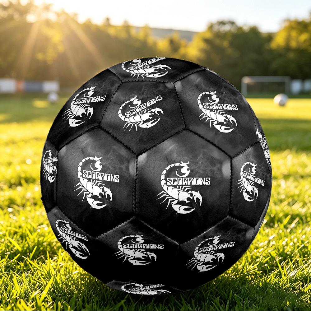 Pallone da Calcio Standard 5 con Stampa di Scorpioni Resistente agli Urti?Palla Assorbente Per Allenamento Partita Gioco all'Aperto