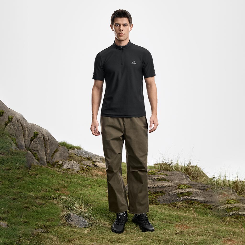 FILA Explore Minimalist Personality Trend Sports Casual Outdoor Versatile Lightweight Comfortable Short Sleeve T-Shirt Men tops A11M617104FBK