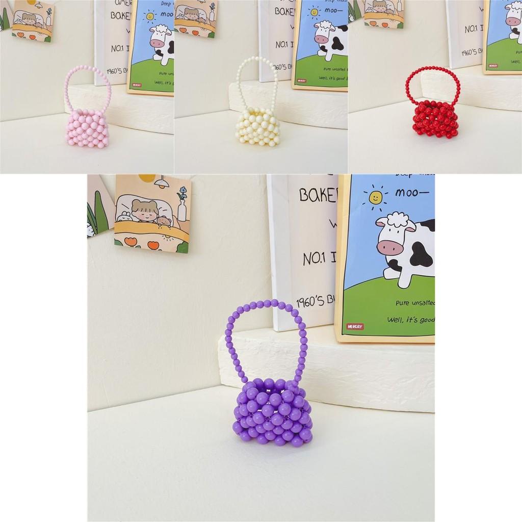 Adorable Mini Children's Handcrafted Pearl Bag For Girls Compact Crossbody Style