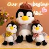 Painter Penguin Plush With Q Version Cuddly Animal Toys Sleeping Pillow Toy