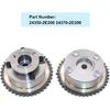 FZJDSD Intake & Exhaust Camshaft Phaser Adjuster Actuator CVVT Gear Compatible with Hyundai Elantra Tucson Sonata 2014-2021 Compatible with Kia Forte