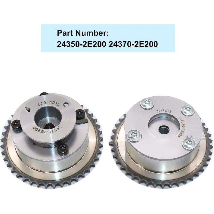 FZJDSD Intake & Exhaust Camshaft Phaser Adjuster Actuator CVVT Gear Compatible with Hyundai Elantra Tucson Sonata 2014-2021 Compatible with Kia Forte