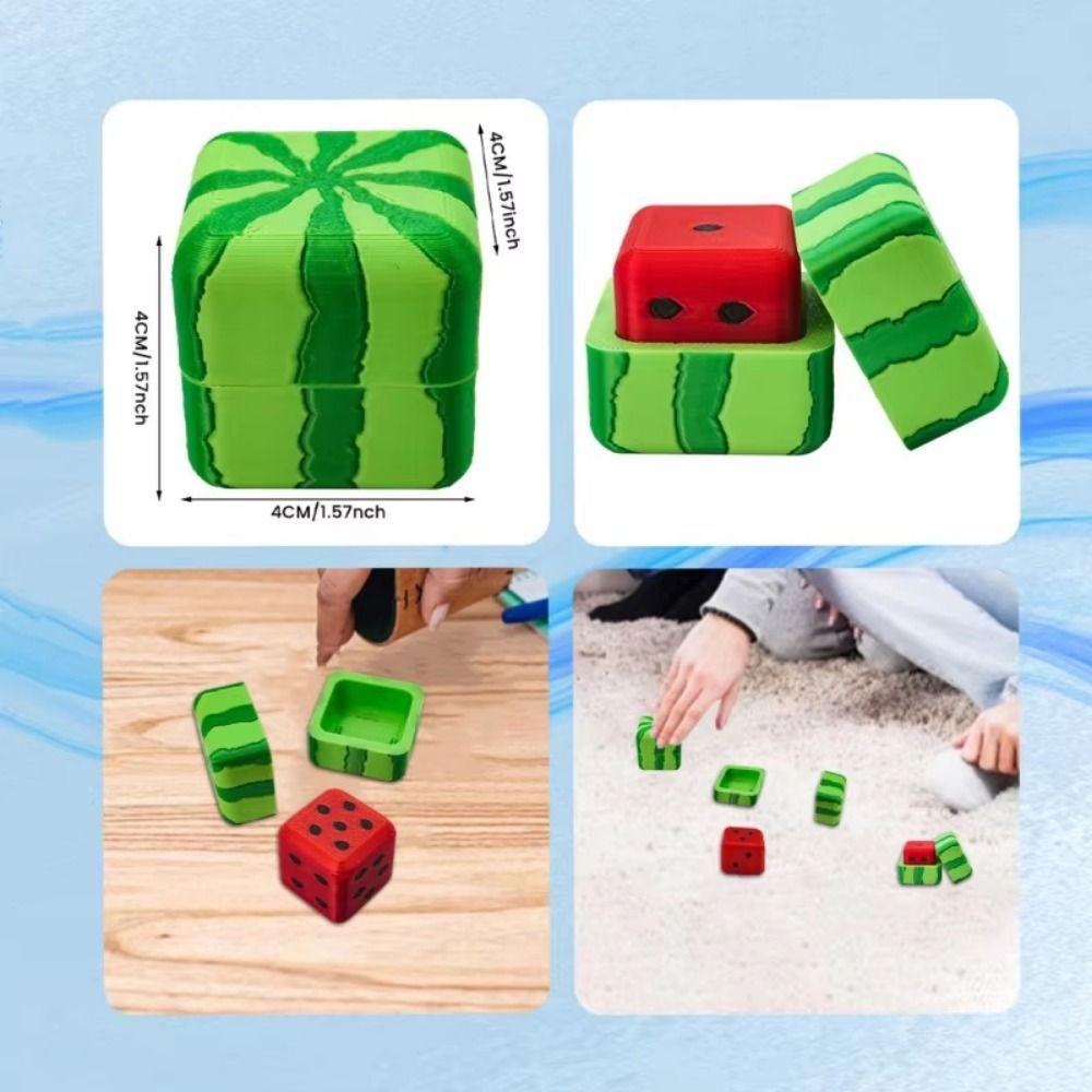 Cute Funny Number Watermelon Dice Square Bar Game Dice Creative Summer Breeze Dice Home Decoration