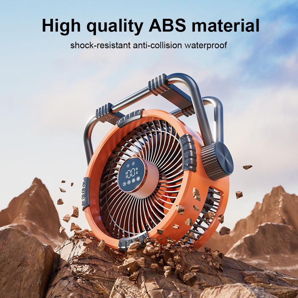 20000mAh Outdoor Tent Electric Ceiling Fan Wireless Portable Air Circulators Rechargeable Camping Fan