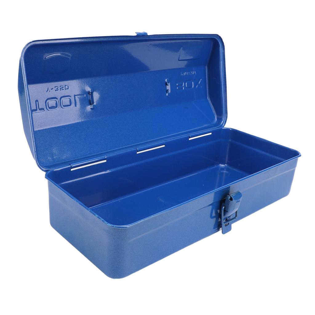 Blue Toolbox Metal Structure High Load Bearing Portable Tool Storage Organizer for Workshop Garage Car Job Site 350