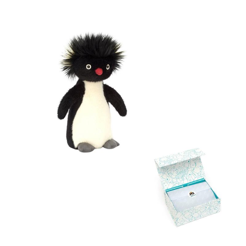 JELLYCAT Arctic and Antarctic Series Ronnie Rock Jumping Penguin Companion Doll Plush Doll 22cm Height