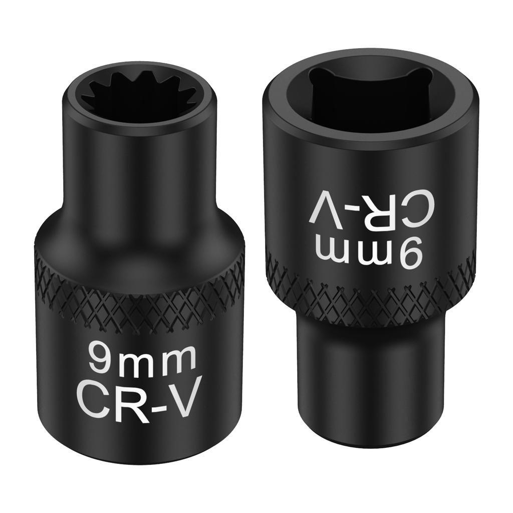 2Pcs Truck Brake Caliper Socket for Adb 22x 3/8 Inch Steel Brake Caliper Removal Socket for Truck Brake Caliper European Truck