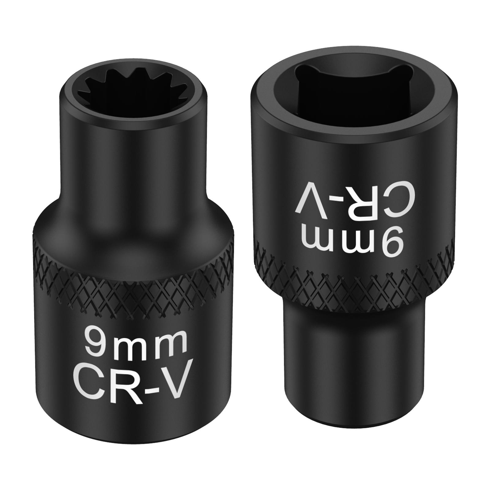 

2Pcs Truck Brake Caliper Socket for Adb 22x 3/8 Inch Steel Brake Caliper Removal Socket for Truck Brake Caliper European Truck чёрный