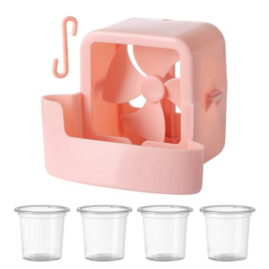 Hanging Fan Cooler with Hook Reusable Ice Cube Water Holder Fan Home Office Dormitory Fan Mini Cooling Device