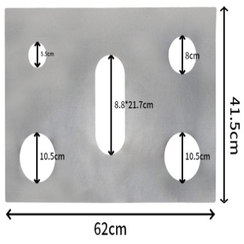 5-hole Gas Stove Mat Gas Mat Stove Protection Mat Clean Five-hole Mat High Temperature Resistant
