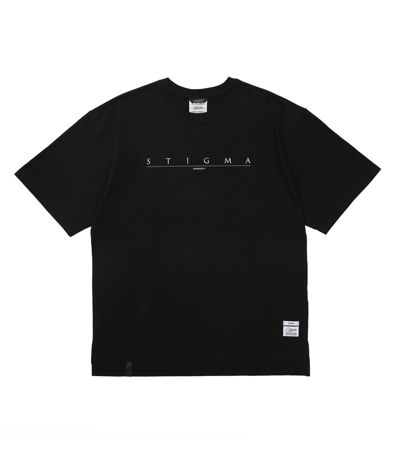 Stigma Serif Oversized Short Sleeves T-Shirts Black Black/M