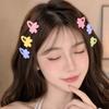 8/16 Pcs/set Flower Multicolor Bownot Hair Clips Plastic Hair Barrettes Bangs Hairpin  Women