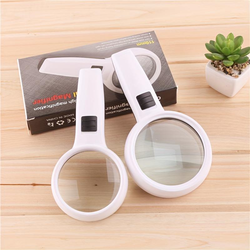 1pc 30X 45X 3 LED Light Magnifying Glass Lens Mini Pocket Handheld Microscope Jewelry Loupe Magnifiers Reading Glass Repair Tool
