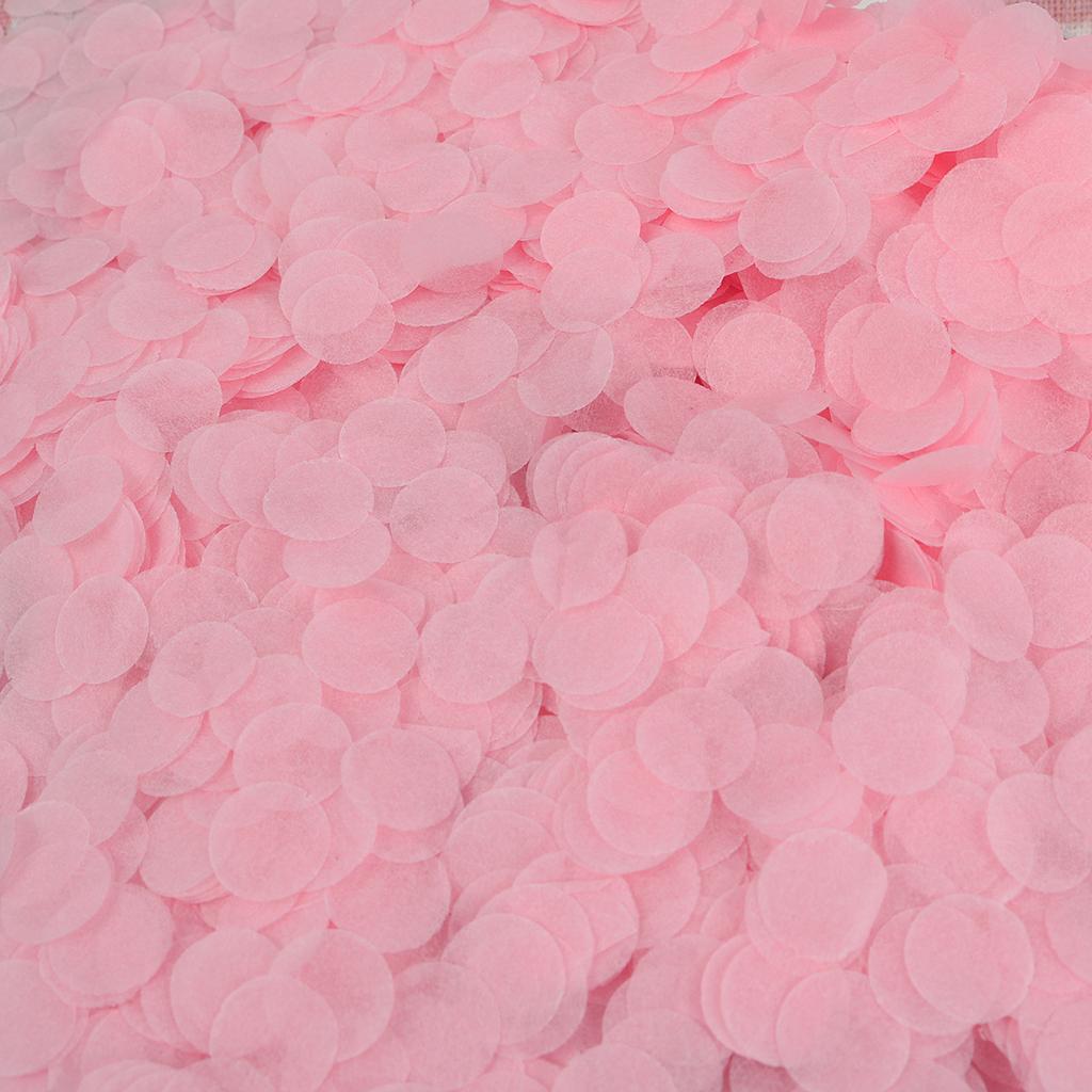 50G 1Cm Pink Tissue Paper Confetti Balloon Decorations Wedding Birthday Party Supplies Glitter-Free Shiny Sequins Festive