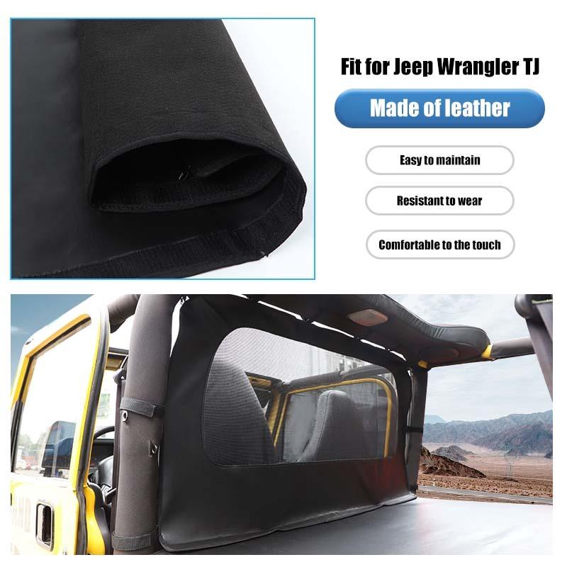 Car Trunk Leather Isolation Anti-sunburn Cover For Jeep Wrangler TJ 1997-2006 Exterior Accessories, UV Protection