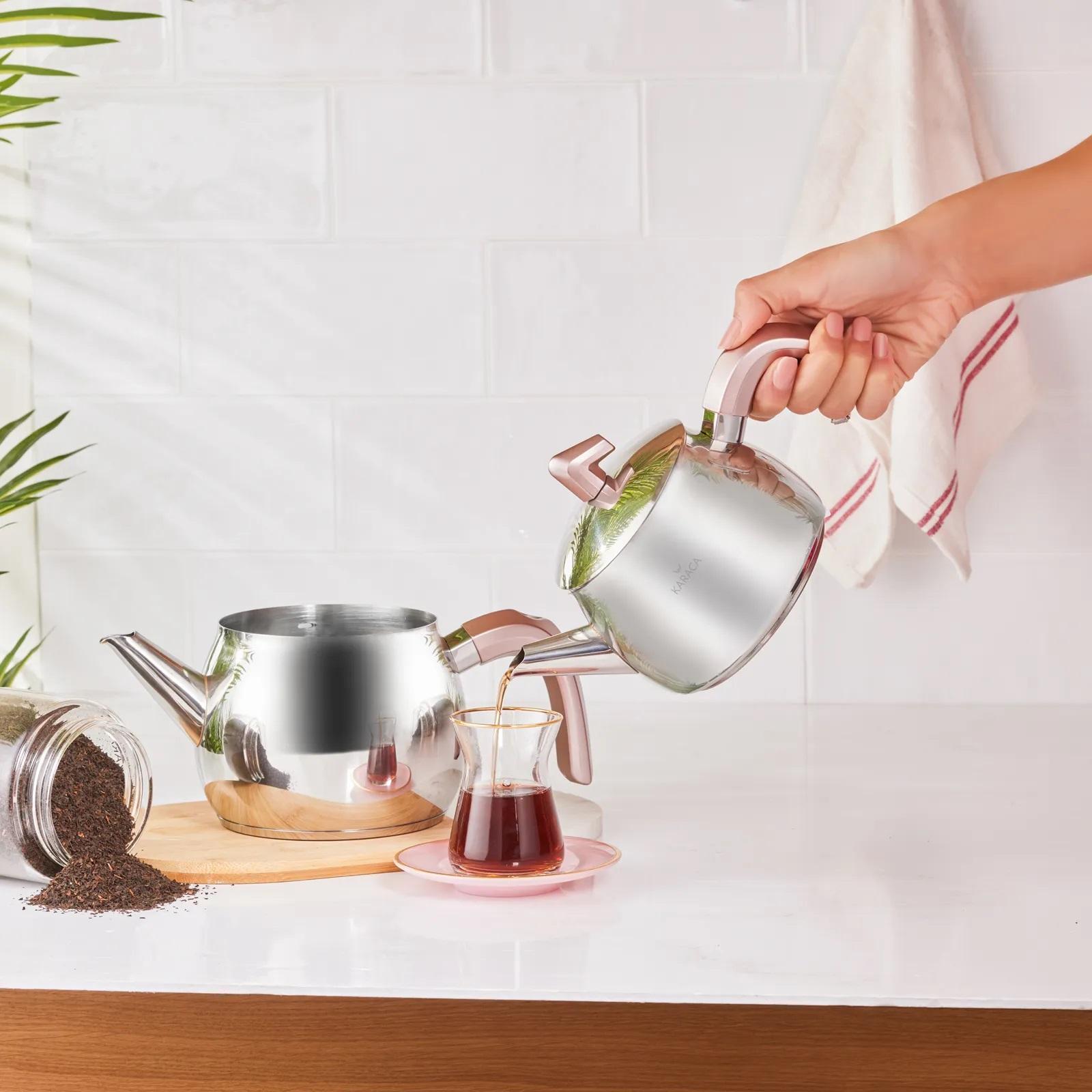 

Karaca Belinay Medium Rose Teapot Set
