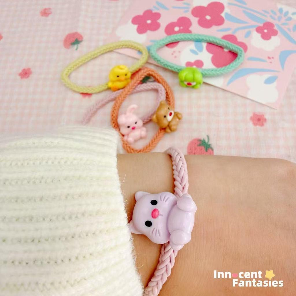 Cartoon Resin Animal Hair Tie - Cute & Versatile Accessory for Girls & Best Friends