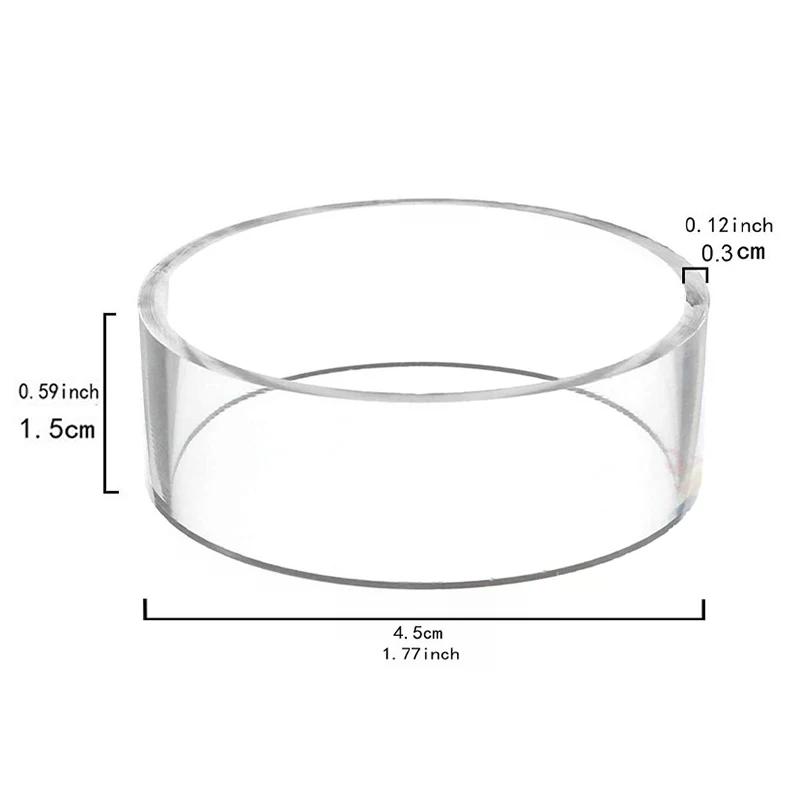 Acrylic Ball Stand Clear Round Display Stand Support Holder For Football Basketball Rugby Soccer