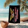 Gang Motorcycle Enthusiasts Hells Angels Motorcycle Club Beach Towel Outdoor Camping Vacation Swimming Beach Towel Outdoor Absorbent Bath Towel Y3