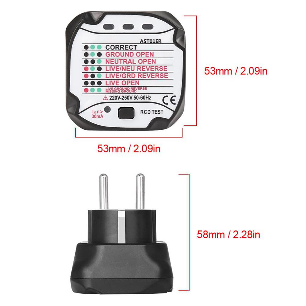 BSIDE AST01 Portable Professional Automatic Electric Socket Tester Detector