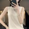 Women Tank Sleeveless MODERN NEW SAGA Summer T-shirt Knit Top Lace Basic Vest Female O-neck