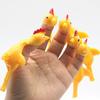 5Pcs/Set Chicken Launcher Toy High Elastic Stretch Sticky Soft TPR Stress Relief Safe Turkey Launcher Finger Toy Kids Gift