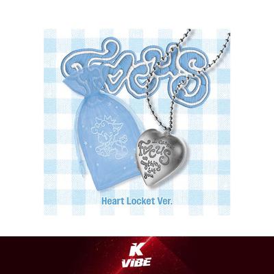 Premier Mini Album Officiel de Hearts2Hearts 'FOCUS' (Version Médaillon Cœur) - Édition Début Romantique