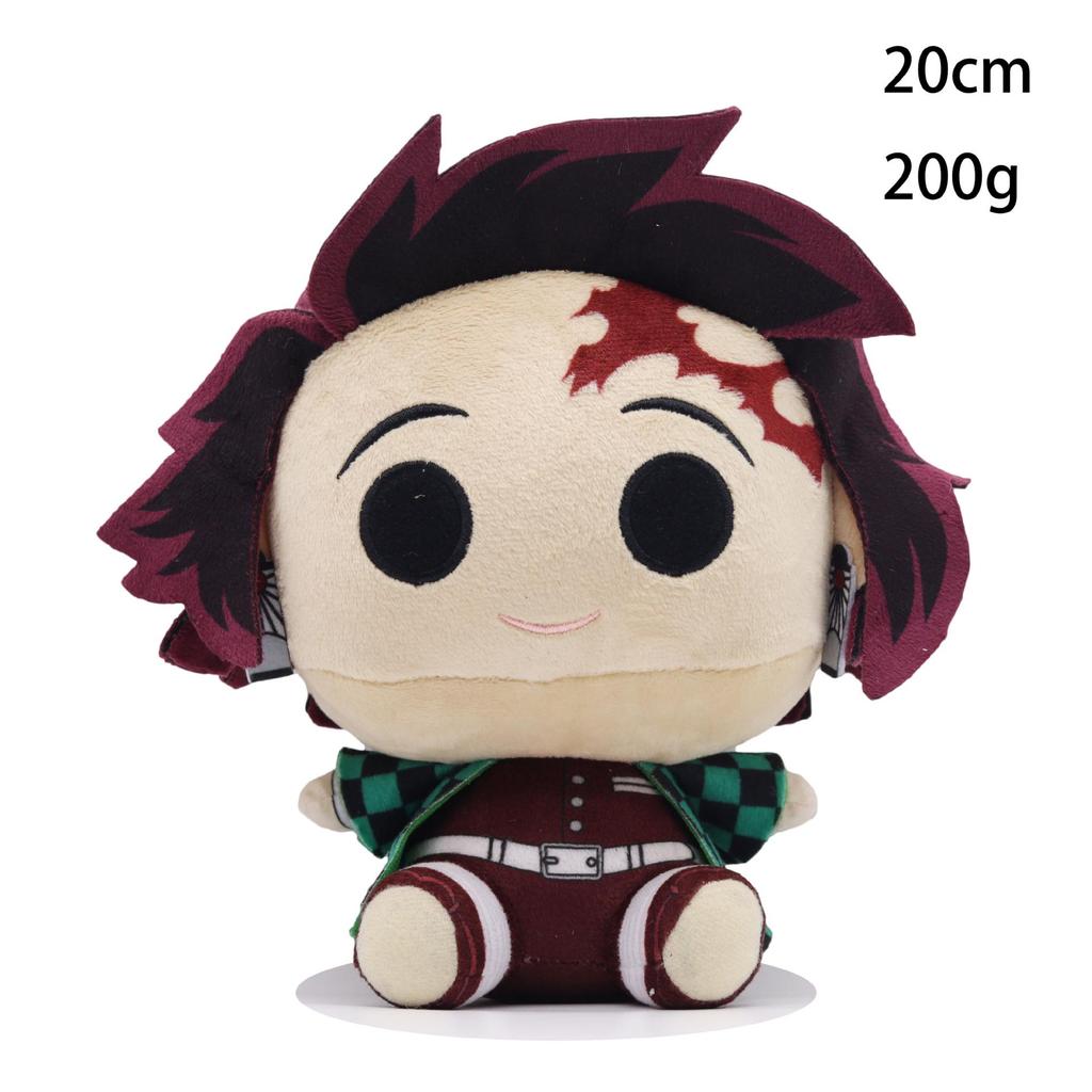 Demon Slayer Plush Toy Set: Tanjiro, Tomioka, Zenitsu, Nezuko Dolls