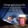 LED Flashlight Mosquito Repellent Lamp, Outdoor Mosquito Repellent Lamp, Camping Lamp, Portable Lamp, Solar Powered USB Recharge