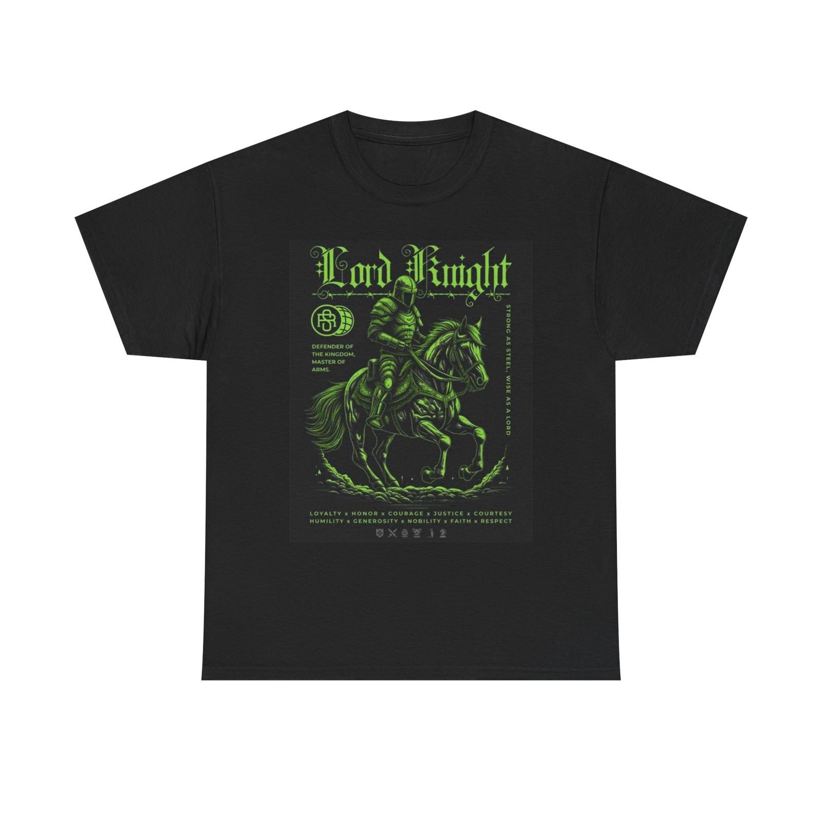 Lord Knight Graphic T Shirt Street Wear Apparel Unisex Heavy Cotton Tee XXXL
