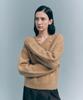 Seteo Two-Tone Mohair Blend Knit Heritage Brown